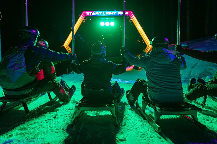 Startschuss des Light Ride in Lenzerheide ist geglückt