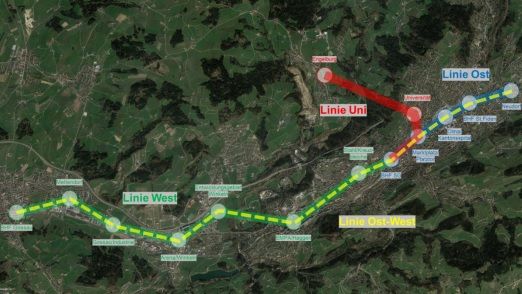 St. Gallen: Urbane Seilbahn ist kaum realisierbar
