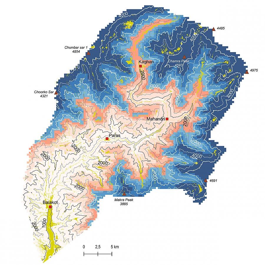Montenius Consult: GIS-basierte Terrainanalyse Kaghantal