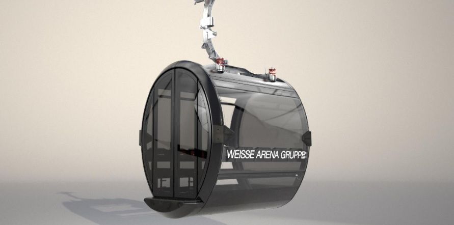 Weltneuheit von Bartholet: Ropetaxi-Seilbahn mit 5 Sektionen in Laax