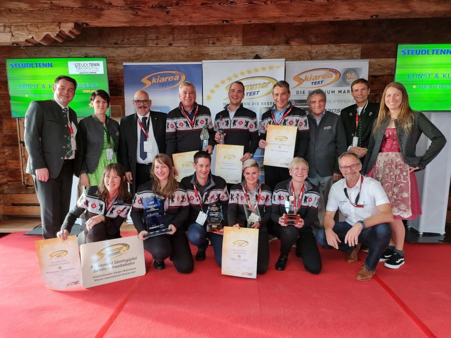 Internationaler Skiareatest: Kristall-Awards und Sommer-Gütesiegel vergeben