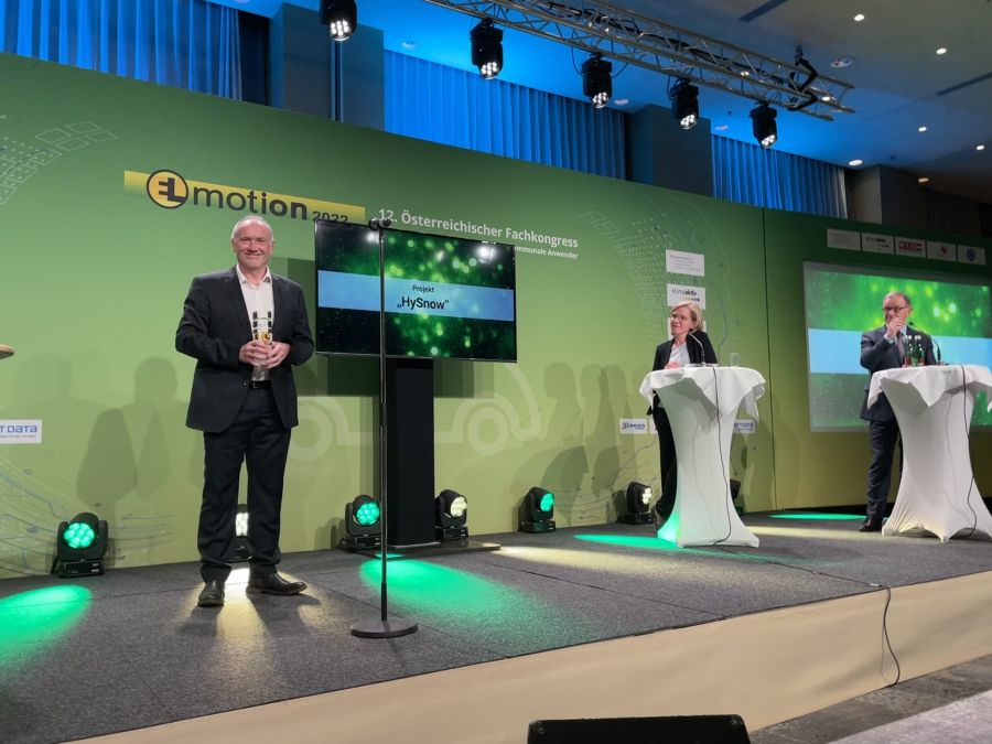 Emissionsfreies Schneemobil Hysnow mit renommiertem EL‑MO Award ausgezeichnet