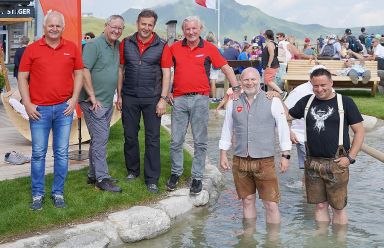 Bergbahnen Kitzbühel: Sommererlebnis Resterkogel mit Wasserlehrpfad am Speichersee eröffnet