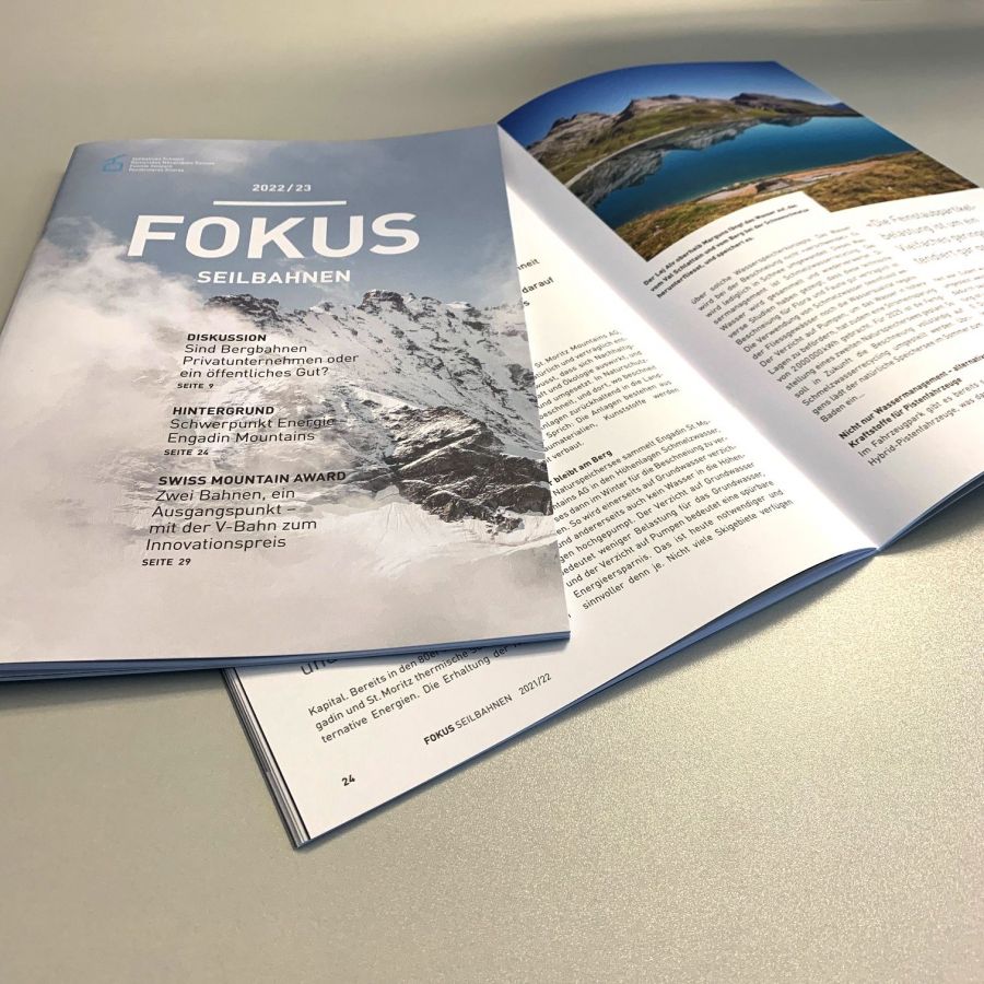 Schweizer Seilbahnen: Jahresmagazin „Focus“