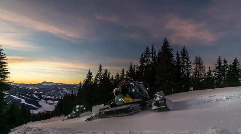 Planai-Hochwurzen-Bahnen testen Pistengerät mit HVO-Fuel