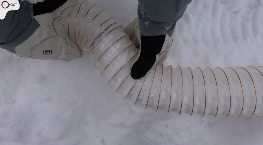 Snow Farming durch ein Rohr: Innovation für Wintersport-Destinationen