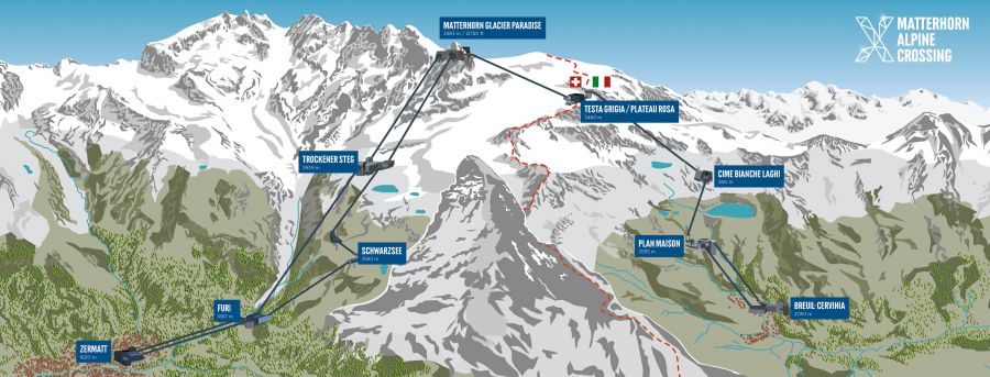 Matterhorn Glacier Ride II: Ab 1. Juli 2023 wird die Grenze überschritten
