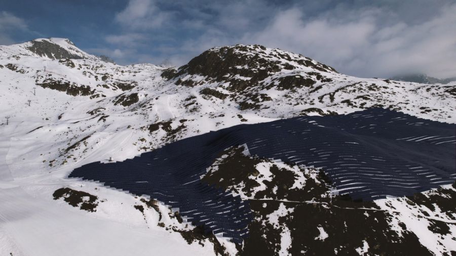 Axpo baut 10 MW-Solaranlage im Skigebiet Disentis
