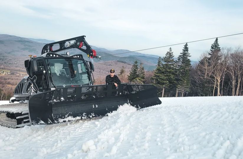 Prinoth Schneehöhenmessung bei Weltcups