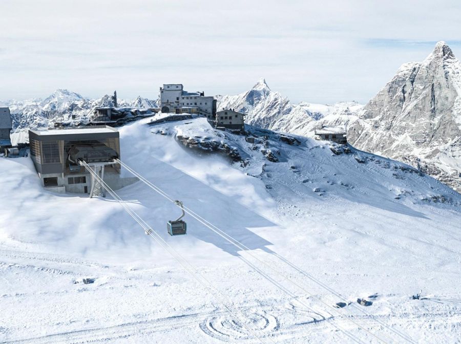 Wintersteiger / Zermatt: Testa Grigia  der hchstgelegene Skiverleih der Alpen
