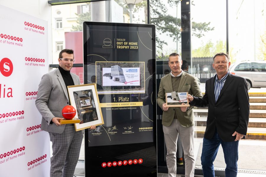 Ski Juwel Alpbachtal Wildschönau holt sich die Out-of-Home Jahrestrophy in Gold 2023!