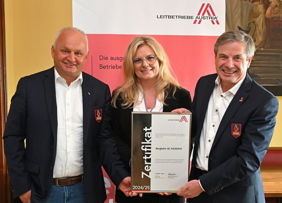 Leitbetriebe Austria: Bergbahn AG Kitzbühel als neuer Leitbetrieb zertifiziert