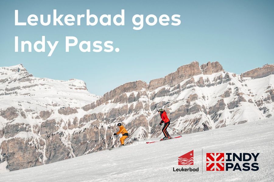 Premiere in der Schweiz: Leukerbad im Indy Pass Netzwerk