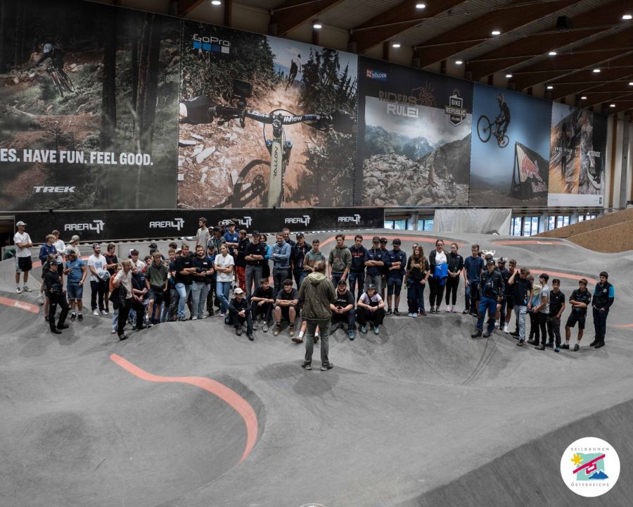 Come Together des Seilbahntechniker-Nachwuchses beim Lehrlingstag in der Area 47