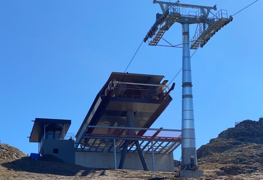 Bergbahnen See: Stand Bauarbeiten Seilbahn „Familienglück“