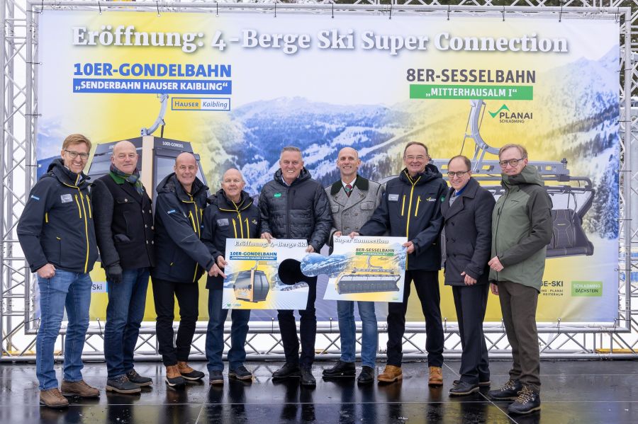 Planai und Hauser Kaibling: 4-Berge Ski Super Connection offiziell eröffnet