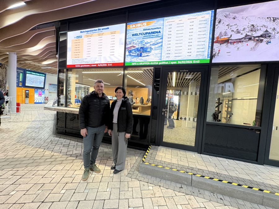 Sitour: Digitale Informationskraft in Zauchensee - Neue LED-Kassasysteme sorgen für Service auf höchstem Niveau