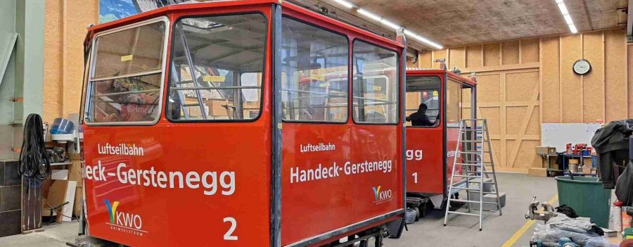 Calag: Komplettrevision Kabinen Luftseilbahnen Handeck-Gerstenegg und Wasserschloss Löntsch