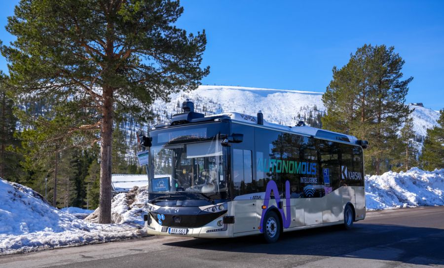 Karsan Autonomous e-ATAK brachte Touristen autonom zu Skigebieten in Schweden!