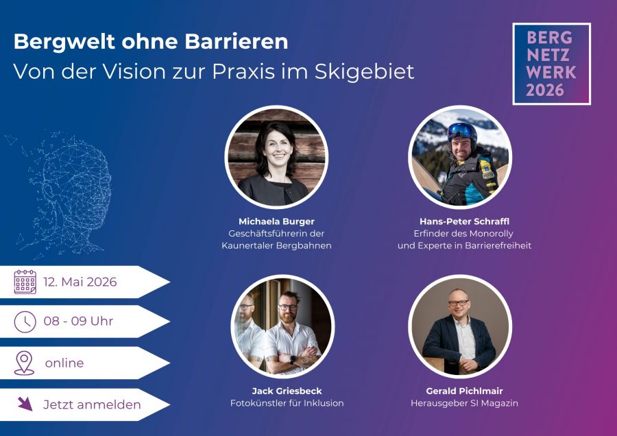 Webinar: Bergwelt ohne Barrieren. Von der Vision zur Praxis im Skigebiet