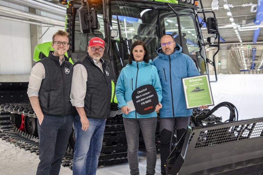 Vorreiter in Sachen Nachhaltigkeit: Oberhof setzt auf den PistenBully 100 E +++