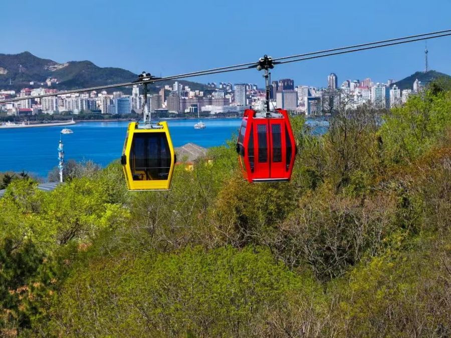 Poma: Neue Liugong-Island-Seilbahn in Weihai (Shandong) in China
