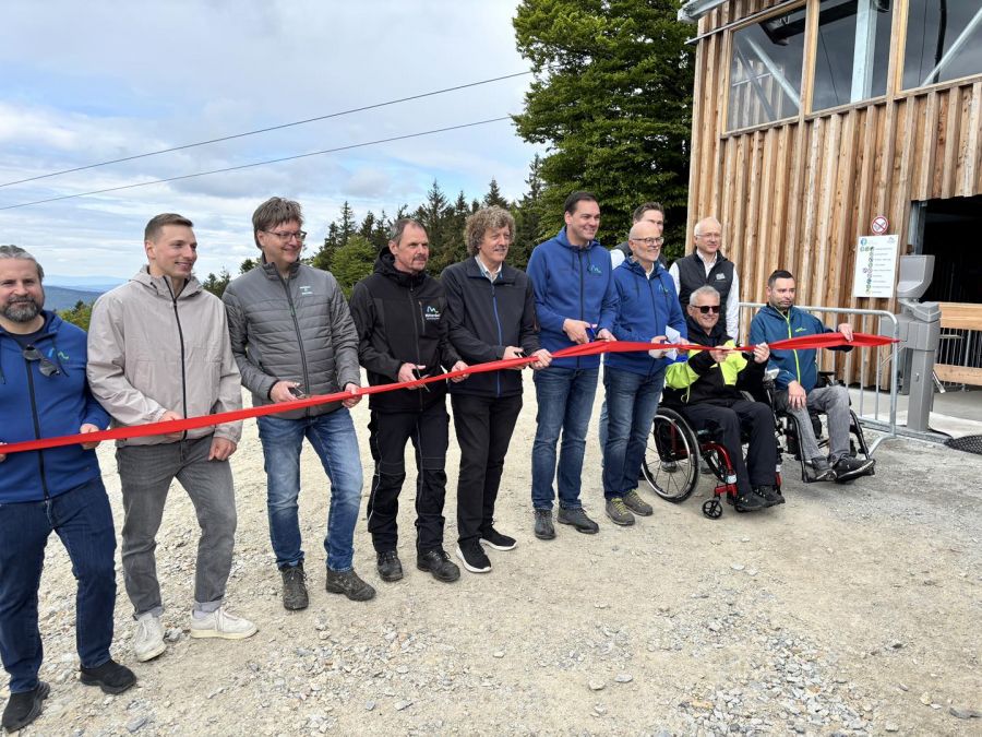 Mitterdorf: Weltweit längster Flyline eröffnet