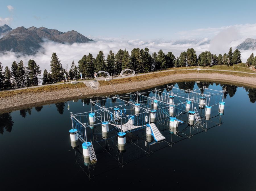 Bergbahnen Hochoetz eröffnen ersten schwimmenden Kletterpark Österreichs