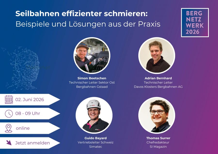 BergNetzWerk Webinar: Seilbahnen effizienter schmieren