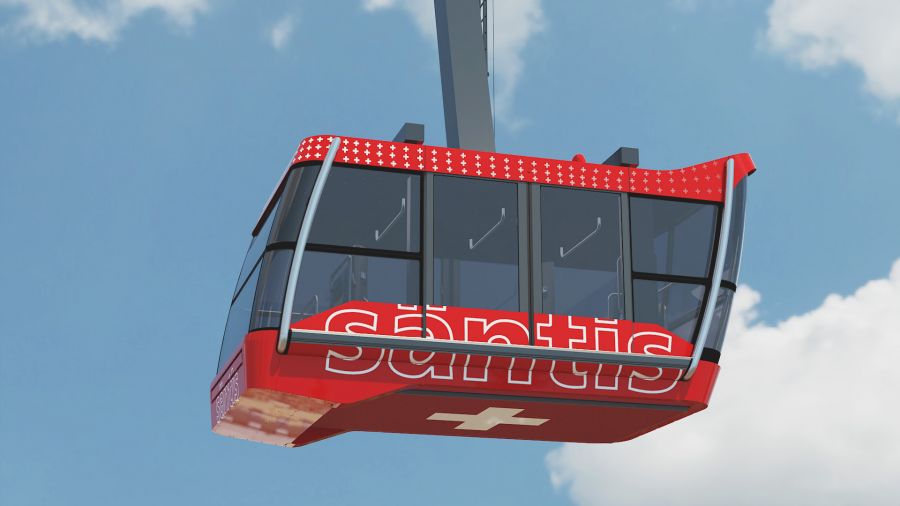 Das neue Kabinendesign der Säntisbahn wurde enthüllt
