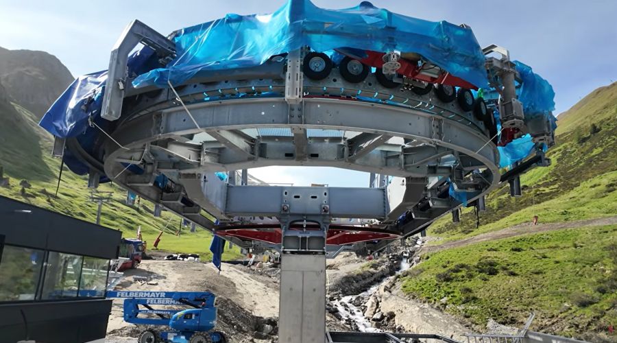 Ischgl: Baustellenreport 8er Sesselbahn Höllkarbahn C2