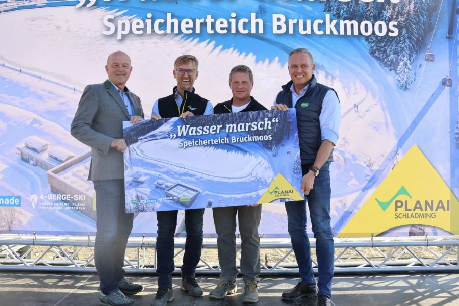 Planai: „Wasser marsch“ für den größten Speicherteich der Steiermark