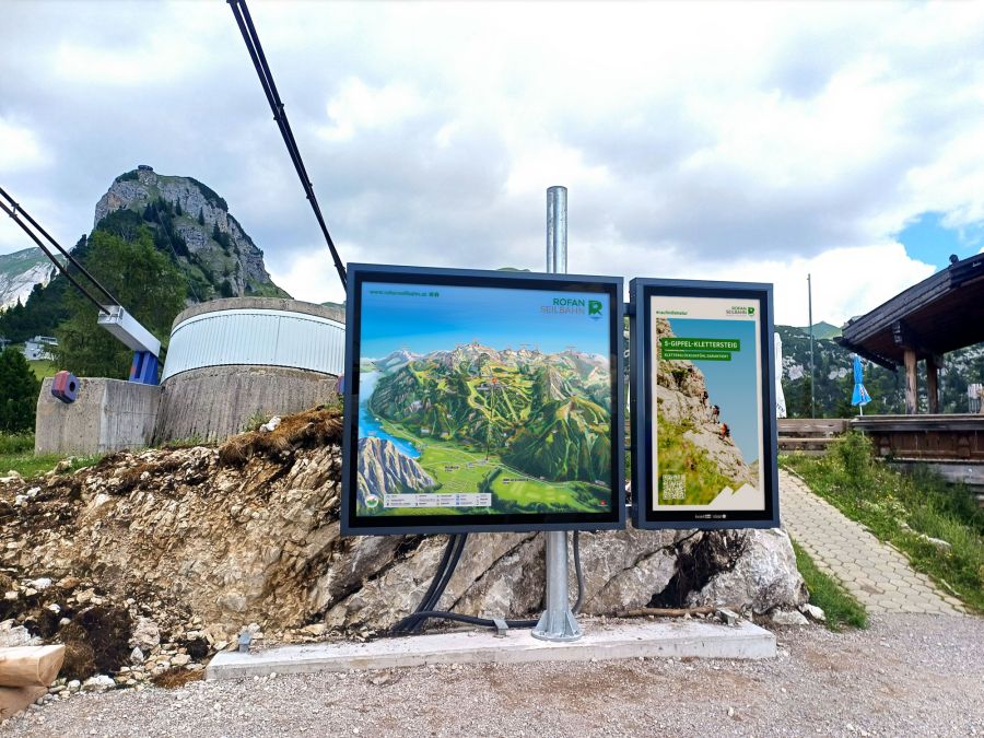 Rofan Seilbahn: Neue Panorama-Infoanlagen von sitour